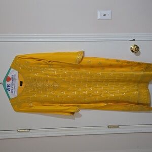 Yellow Embroidered Womens Salwar Kameez